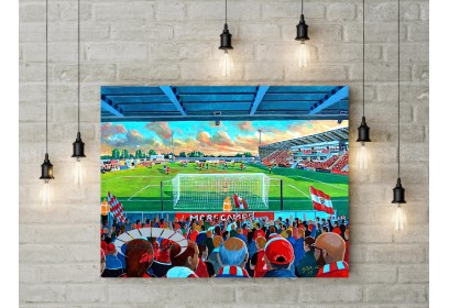 Morecambe FC Globe Arena Stadium Wall Art Canvas